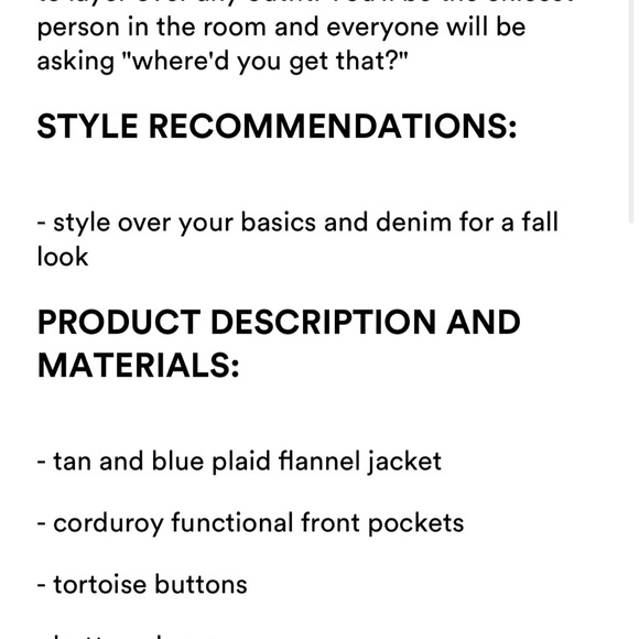 Tan plaid flannel jacket - Picture 8 of 9